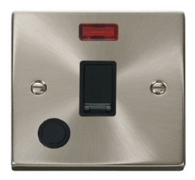 VPSC023BK  Deco Victorian 20A 1 Gang DP Switch, Flex Outlet & Neon
